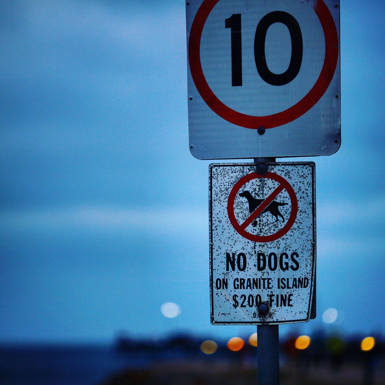 上企鹅岛的路牌