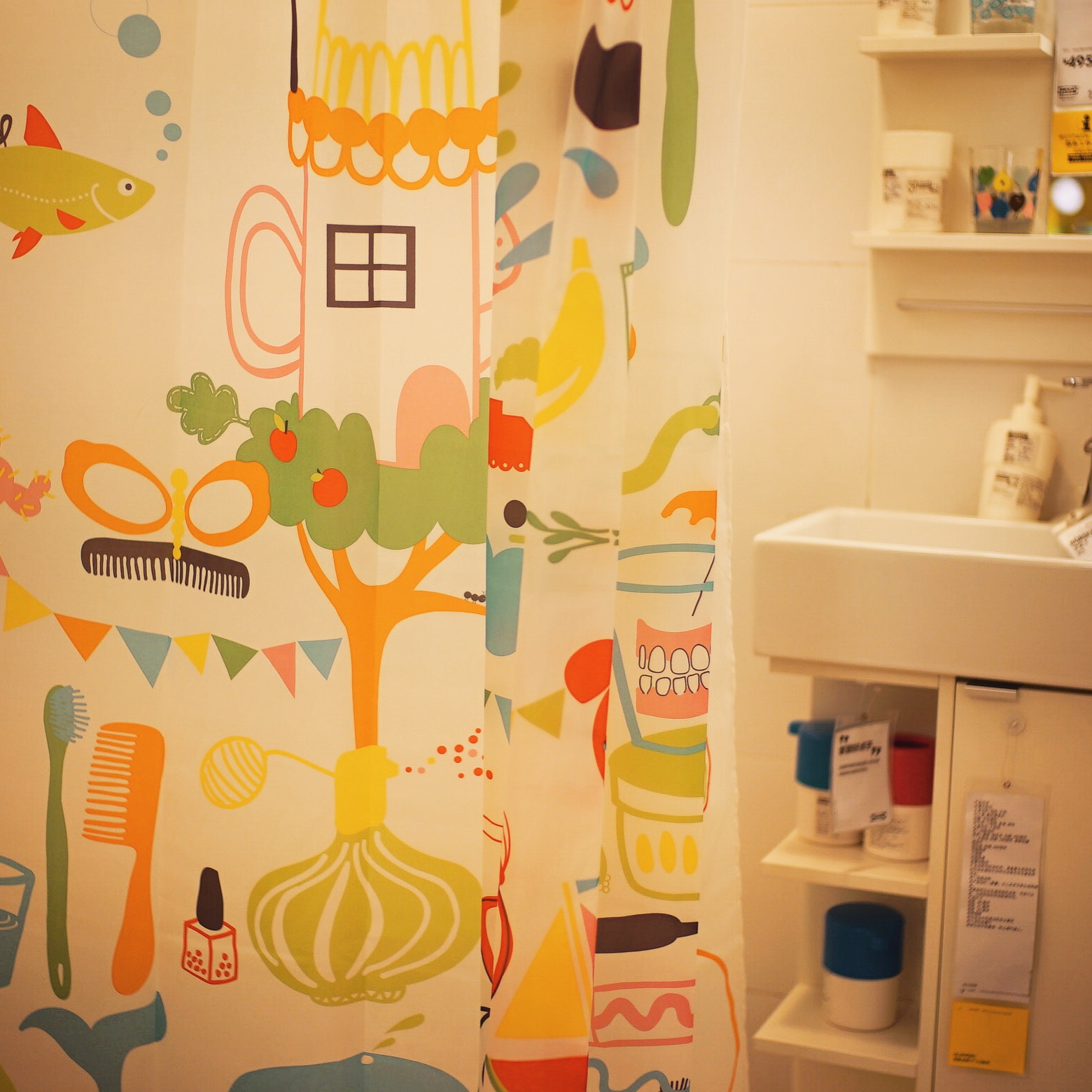 很有爱的隔湿帘