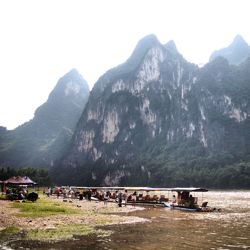 九马画山，兴坪游漓江的终点